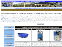 Tablet Screenshot of milkingmachines.co.uk